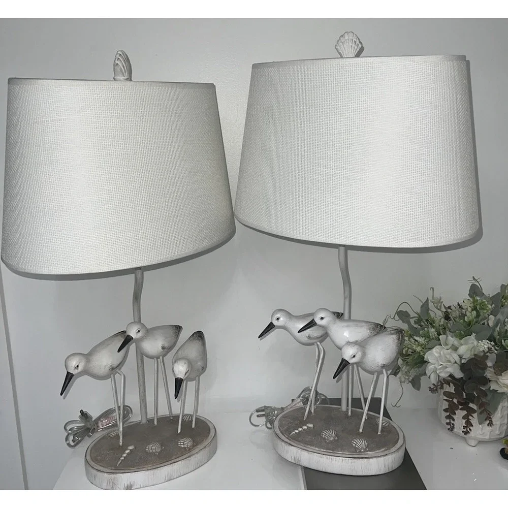 (30)Seahaven Trio Shore Birds Table Lamp 31